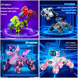Ept thông minh dual-điều khiển từ xa Robot Dog Stunt xe đồ chơi giáo dục 2025 tương tác RC tốt nhất 2-3 năm tuổi đồ chơi W ánh sáng và âm nhạc - Product Image 5