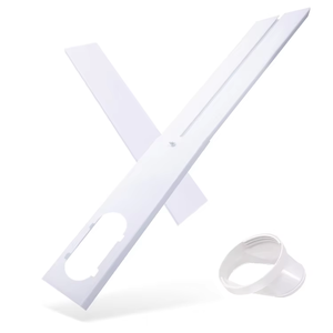 Kit de 3 Piezas para <span class=keywords><strong>Ventana</strong></span> de <span class=keywords><strong>Aire</strong></span> <span class=keywords><strong>Acondicionado</strong></span> al por Mayor: Placa Deslizante + Conector de <span class=keywords><strong>Tubo</strong></span> Adaptador de <span class=keywords><strong>Ventana</strong></span> de Boca Plana + Manguera de Escape - Product Image 1