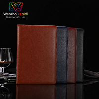 Carnet de notes professionnel en cuir PU de qualité supérieure, grain fin, coins arrondis, couverture rigide, logo personnalisé, vente en gros