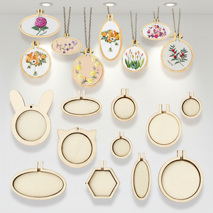 Cerceaux à broder en tissu et textile RarLong, petits, anti-rides, pour l'artisanat et la suspension - Product Image 4