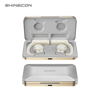 Casque sans fil à conduction aérienne SHINECON AC6973 avec chipset D4, appels HD, prix d'usine, faible latence de 45 ms
