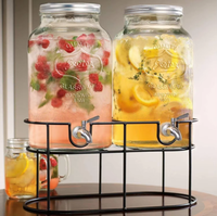 Robinet distributeur de boissons en verre, robinet de rechange en acier inoxydable 304 pour jus, eau et vin, pour la maison