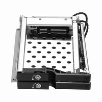Unestech Enclosure SATA in Alluminio a Doppio Alloggiamento 2.5 Pollici Hot Swap Caddy Tray SSD Rack Mobile per Hard Drive