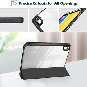 Étui en cuir de veille automatique <span class=keywords><strong>iPad</strong></span> Air 5e génération 2024 antichoc à trois volets Smart Slim Cover pliable béquille taille 2024 pouces - Product Image 4