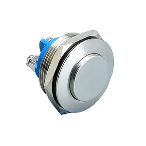 30mm Momentary/Latching Waterproof Non-Illuminate Stainless Steel With Screw Foot Metal Push Button Switch