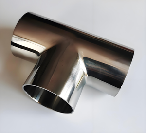 Harga murah dan standar tinggi baja nirkarat sanitasi tiga cara Tee 3A DIN ISO SS304 316 1 "cermin makanan kelas fitting pipa - Product Image 2