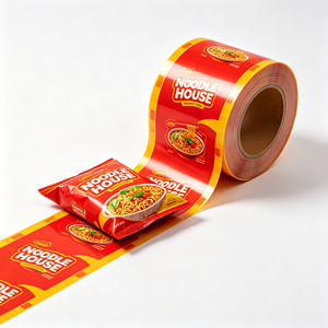Film en rouleau personnalisé en CPP PET de qualité alimentaire, film d'emballage métallisé, couvercle à fermeture facile pour les nouilles en gobelet - Product Image 5