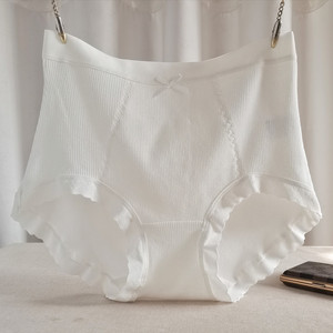 Ropa interior de algodón de cintura alta para mujer Bragas de cobertura completa Calzoncillos con estampado floral para damas - Product Image 6