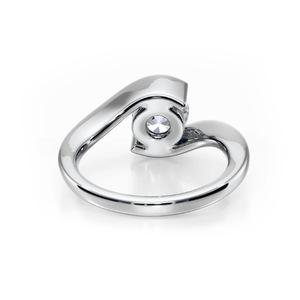 Bague de fiançailles SGARIT 1ct 2ct 3ct en or 18 carats, diamant de laboratoire, bijoux sur mesure, certificat VS D IGI, taille ronde, pour femme - Product Image 4