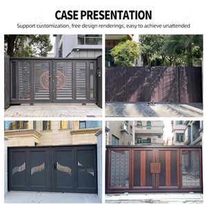 Đơn giản ranh giới tường hàng rào cổng trackless <span class=keywords><strong>OEM</strong></span> gấp lối vào cổng - Product Image 5