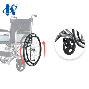 Kaiyang-silla de ruedas estándar de alta resistencia KY874 para adultos, doble barra cruzada, de acero cromado, básica, estándar, manual - Product Image 6