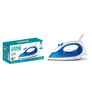 Plancha de vapor Winning Star Electric Iron de 1000W con soporte, blanca y azul, ST-2026 - Product Image 1