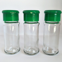 Bouteille d'épices en verre de haute qualité de 75ml avec couvercle Bouteille d'épices à l'ail avec logo personnalisé