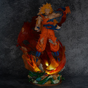 45CM Anime <span class=keywords><strong>Dragon</strong></span> Son Goku Vegeta <span class=keywords><strong>Ball</strong></span> DBZ <span class=keywords><strong>Super</strong></span> <span class=keywords><strong>Saiyan</strong></span> Japonais Modèle Cadeaux Collection <span class=keywords><strong>Figurine</strong></span> Jouet PVC Anime Figure - Product Image 2