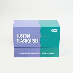 Design personalizzato per bambini strumento di apprendimento per bambini educativo Flash card Box Set con linguette - Product Image 3