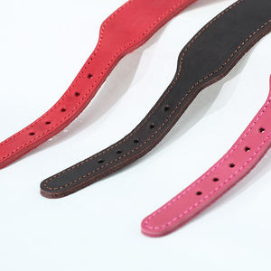 Colliers pour chiens en cuir de vache souple élargis, décoration à rivets, style lévrier, pour chiens de petite et moyenne taille, écologiques, réglables - Product Image 4