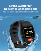 Alarme de détection de chute, suivi du sommeil, tracker d'activité carré, bracelet de cheville, surveillance des personnes âgées, montre connectée double SIM GPS IP67