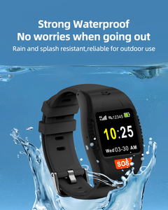 Alarm Deteksi Jatuh Pelacak Kesehatan Gelang Pergelangan Kaki Pemantau Lansia Jam Tangan Pintar Tahan Air IP67 - Product Image 5