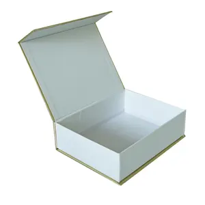 रोमांटिक चुंबकीय वर्ग किताब आकार बॉक्स आयोजक मुड़ा गत्ता पैटर्न क्रिसमस उपहार पैकेजिंग बॉक्स