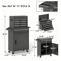 Boîte à outils en métal d'acier inoxydable en aluminium imperméable portative empilable d'OEM avec des roues