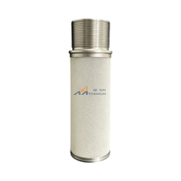 Cartouche filtrante métallique réutilisable et lavable, cartouches filtrantes en titane fritté de 1 μm, résistantes à la haute pression et à la température