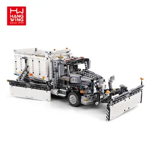 HW teknik MOC-29800 tuğla Snowplow kamyon kar araçları eğitici oyuncaklar çocuklar için hediyeler Model yapı taşı 1694