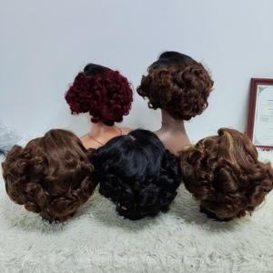 Promotion Letsfly : Perruques Bob 4x4 Lace Closure 12 pouces, Cheveux Humains Vierges 9A, Ondulation Lâche, 210g, Brun Chocolat, Effet Rebondissant, Densité 200% - Product Image 2