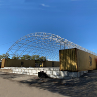 Cubierta de Contenedor de Envío Industrial Tipo Domo Impermeable de PVC de Alta Calidad en Venta