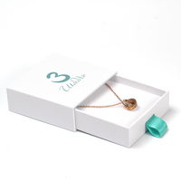 Commercio all'ingrosso 6*6cm collana anello braccialetti scatola di imballaggio in carta cassetto gioielli Set scatole regalo con spugna all'interno