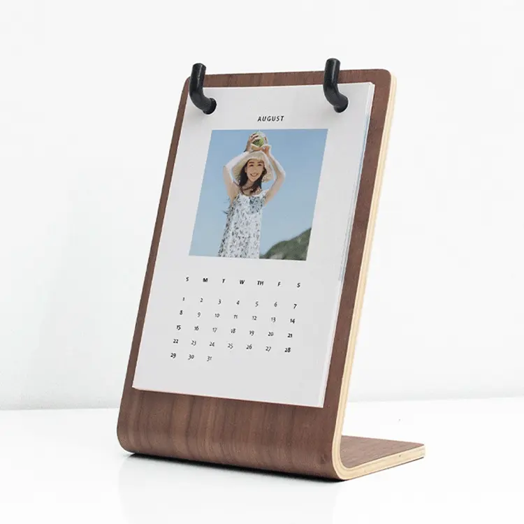 工場カスタムアートペーパー印刷スタンドアップ2022デスクカレンダー実用的なデスク装飾アクセサリー