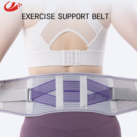 Ceinture lombaire sportive réglable à pression réduite, en sangle élastique, pour le soutien du dos, toutes saisons, avec 4 enveloppeurs de soutien souples, OEM/ODM