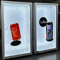 Vitrina Transparente 3D con Cámara de 43 Pulgadas, Pantalla LCD, Pantalla Táctil Interactiva, Holobox Industrial para Exhibición en Museos