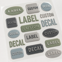 Étiquettes d'emballage transparentes découpées sur mesure avec logo personnalisé, résistantes aux hautes températures, écologiques, laminées or métallisé brillant