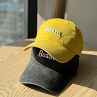 Casquette Souple Brodé en Gros à Visière Large et Couronne Profonde pour Hommes et Femmes