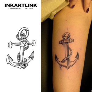 <span class=keywords><strong>Tatuaje</strong></span> Temporal Realista <span class=keywords><strong>de</strong></span> Ancla Náutica al por Mayor, Adhesivo Semipermanente <span class=keywords><strong>de</strong></span> Larga Duración (2 Semanas/15 Días) para Arte Corporal en Brazos <span class=keywords><strong>de</strong></span> Hombres y Mujeres - Product Image 2