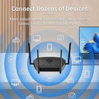 Punto de Acceso de Banda Dual Openwrt OEM/ODM, el Más Reciente MT7981B Cotext-A53 3000Mbps 2T2R MU-MIMO, Router Mesh Wifi 6