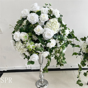 SPR 50CM דקורטיבי שולחן רץ זר סידור מרכזי חתונה קישוט כדור פרחים מלאכותיים סידורי - Product Image 5