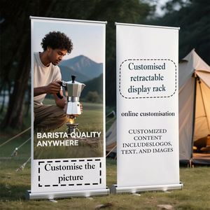 Banner Enrollable Multiusos con Impresión Personalizada de Alta Definición, Portátil y Retráctil, para Promoción Comercial, Oficina, Exposiciones y Ferias - Product Image 3