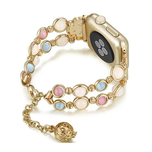 Gemas de moda de acero inoxidable y correa de reloj apple watch banda iwatch series5 <span class=keywords><strong>4</strong></span> 3 2 1 - Product Image 4