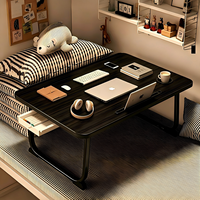 Petite table de lit pliable pour dortoirs étudiants, support pour ordinateur portable, lecture d'ordinateur, lecture de livres, bureau pour livres illustrés