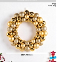 Nouvelle Guirlande de Boules de Noël au Design Original pour Décoration de Fêtes, Mariages et Cérémonies, Ornements à Accrocher, Cadeaux