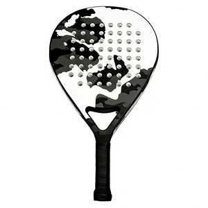 <span class=keywords><strong>Raquette</strong></span> de padel personnalisée en fibre de carbone 18K, fabrication directe d'usine, noyau en EVA personnalisé, <span class=keywords><strong>raquette</strong></span> de padel pour débutants, filet en nylon de haute qualité - Product Image 3