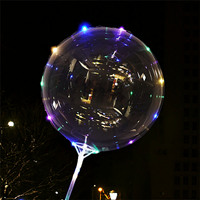 Ballon LED de haute qualité, jouet lumineux, bâton lumineux, boule transparente pour les décorations de Noël, de mariage, de la Saint-Valentin et de fêtes