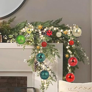Nordic Design Britain France Germany Czech <b>Christmas</b> Decopage Ornament <b>Christmas</b> Baubles in a <b>Box</b> - Product Image 3