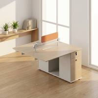 Poste de travail modulaire pour bureau ouvert, bureau pour 2/4 personnes, table de travail moderne avec cloison pour bureau commercial, mobilier de bureau