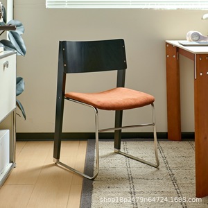 Chaise de salle à manger en bois massif, design moderne, rembourrée, pour adultes - Product Image 5