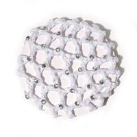 Belle couverture de chignon Snood filet à cheveux crochet avec diamant