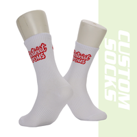 Chaussette de sport décontractée de couleur blanche personnalisée concevez votre propre logo chaussette personnalisée femmes lettre chaussette