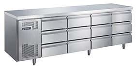 Refrigerador Comercial de Acero Inoxidable para Cocina Exterior, 4 Cajones, Refrigerador Bajo Encimera, Congelador/Enfriador Vertical, en Oferta - Product Image 4