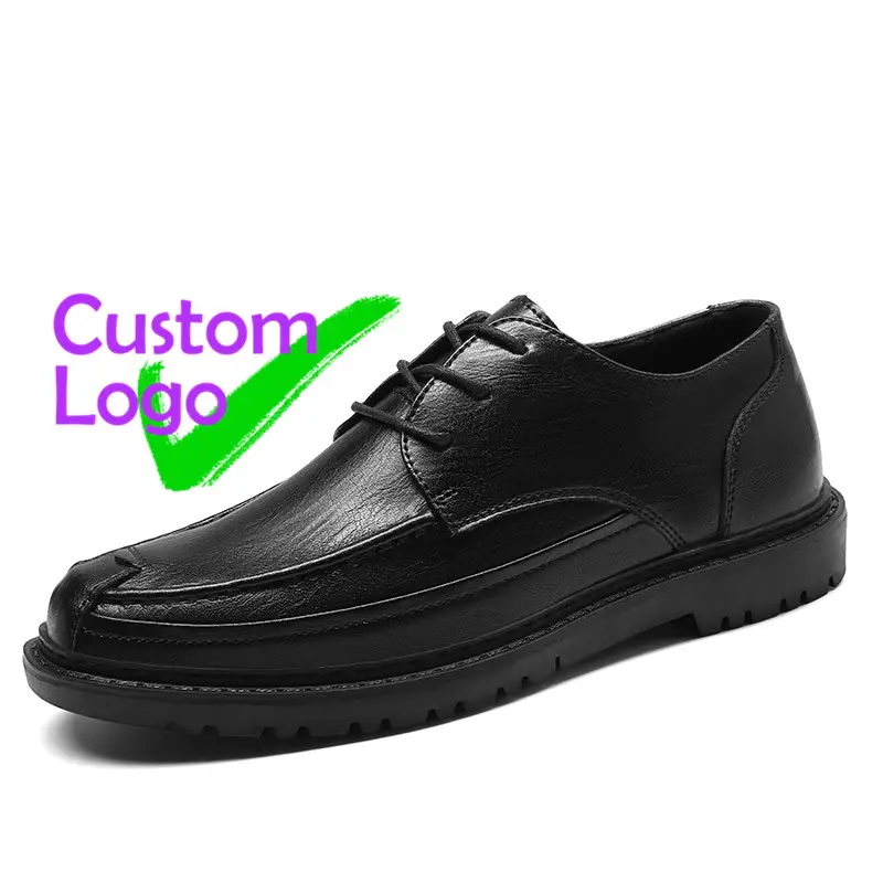 Vegan Brazilian Leather Shoes Non-Slip Thick soles Male Leather Shoes Leader Designers Mens Leather Shoes Formal Yetiskin